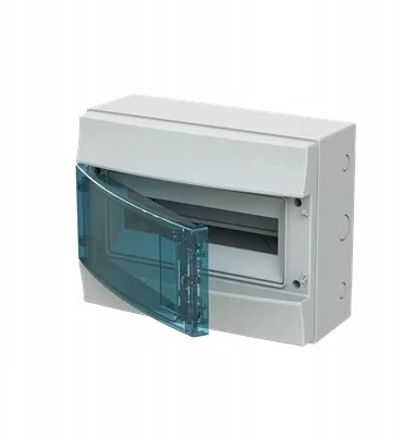 ABB Modulinė paviršinio montavimo hermetinė skirstomoji spinta Mistral65 1x12 12M IP65 63A II klasė durelės permatomos H65P12X120750 1SLM006500A2212