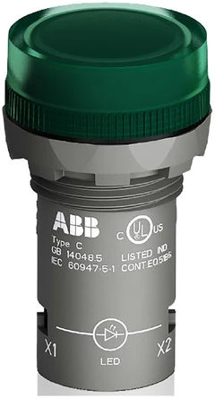 ABB CL2-502G Žalias LAMP 24V AC/DC