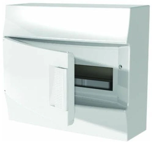 ABB Modulinė paviršinio montavimo skirstomoji spinta Mistral41W 1x12 12M IP41 63A II klasė pilnos durelės N+PE varžtinės 41P12X11A 1SLM004102A3103