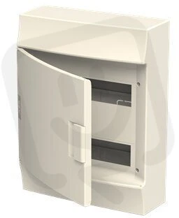 ABB Modulinė paviršinio montavimo skirstomoji spinta Mistral41W 2x12 24M IP41 63A II klasė pilnos durelės N+PE varžtinės 41P12X31A 1SLM004102A3105