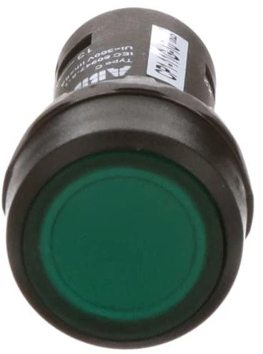 ABB monostabilus mygtukas 22 mm įgaubtas 1Z žalias šviečiantis CP1-11G-10 1SFA619100R1112
