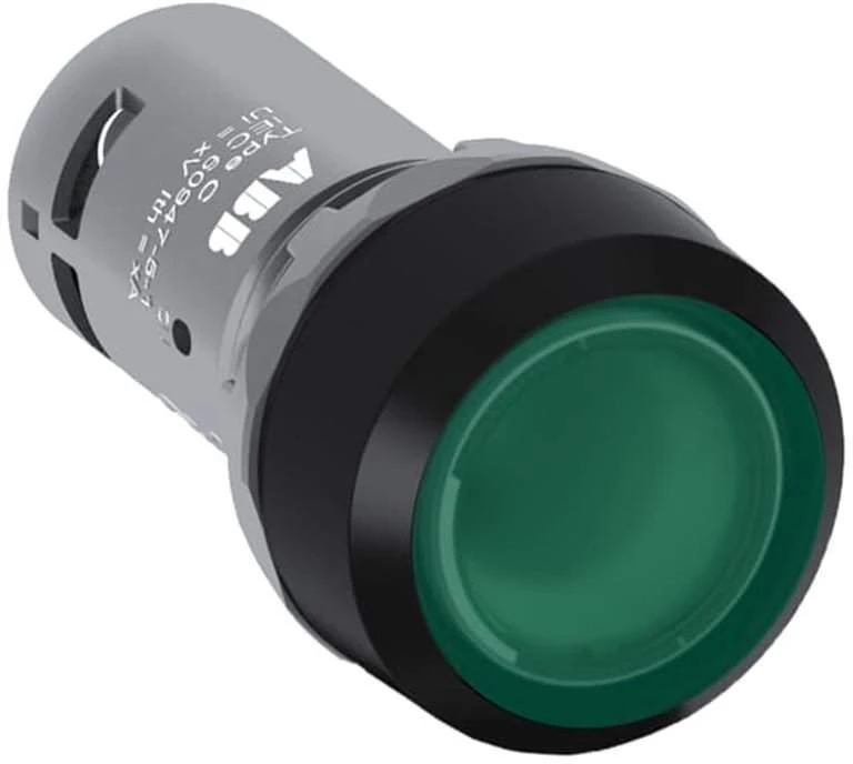ABB monostabilus mygtukas 22 mm įgaubtas 1Z žalias šviečiantis CP1-11G-10 1SFA619100R1112