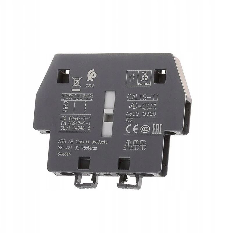ABB pagalbiniai kontaktai 1NO+1NC CAL19-11 šoninis montavimas 1SFN010820R1011
