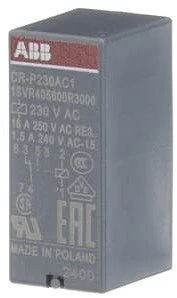 ABB Przekaźnik CR-P230AC1 1c/o A1-A2=230VAC 250V/16A 1SVR405600R3000