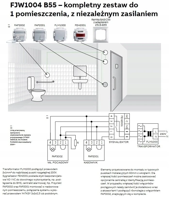 ABB SIGNALIAVIMO RINKINYS SU TUALETU