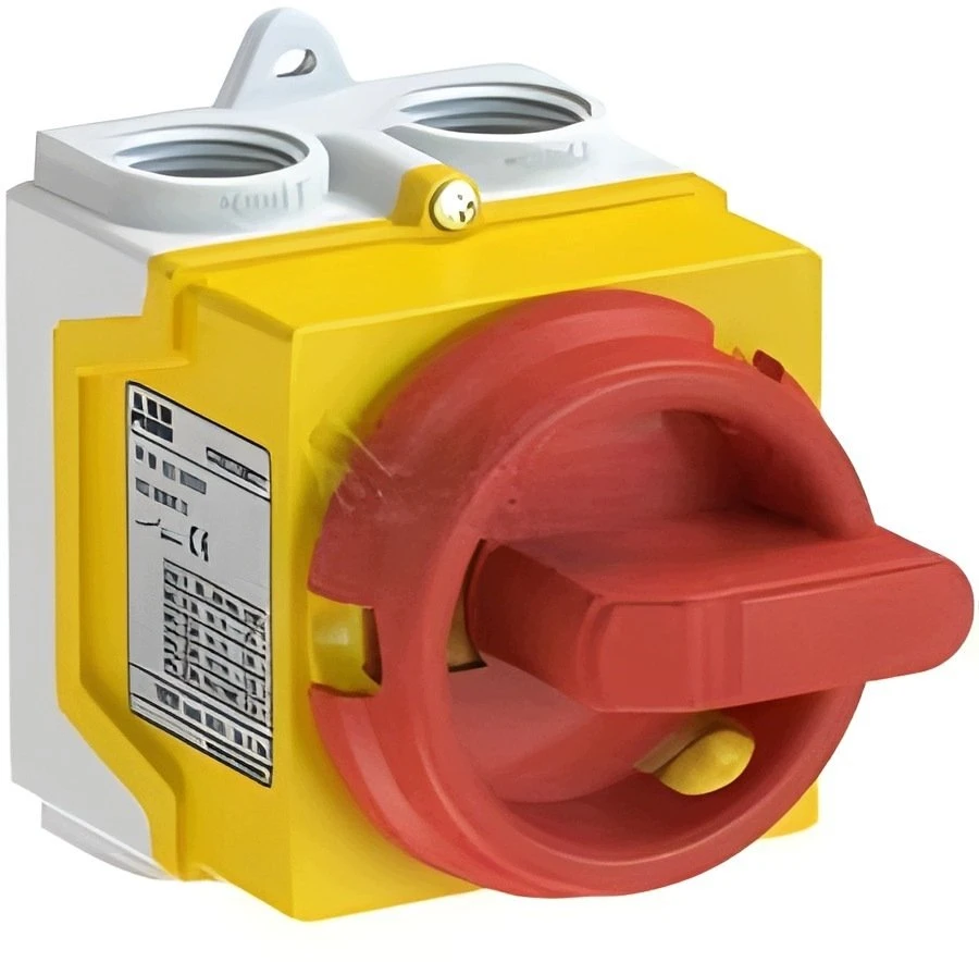 ABB Rozłącznik geltona ir-raudona plastikowy IP67 4P 20A 400V AC22 ONE20M4Y (1SCA135540R1001)