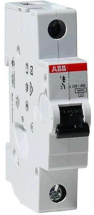 Automatinis jungiklis ABB SH201, 1P, C, 20A, 6kA