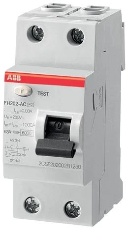 ABB FH202 AC-40/0.03 LIKUTINĖS SROVĖS PERTRAUKIS