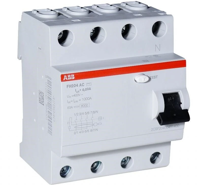 ABB FH204 AC-40/0.03 LIKUTINĖS SROVĖS PERTRAUKIS