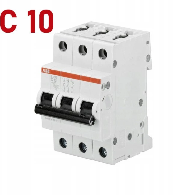 ABB JUNGIKLIS SZ203-C10 6KA 10A 3P