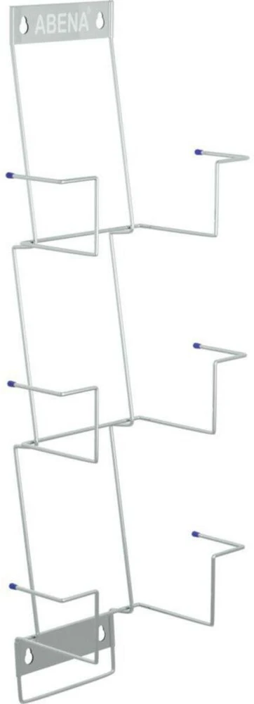 Pirštinių lentynėlė, ABENA Flexi rack, 12,5 cm x 260 x 630 mm, sidabrinė, nerūdijančio plieno, 3 dėžėms, reguliuojamo dydžio