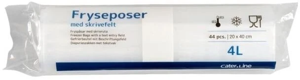 Abena Šaldiklis bag Cater-Line, 4 l, clear, LDPE/virgin, 20x40 cm - (15 rolls x 44 pcs. per roll)