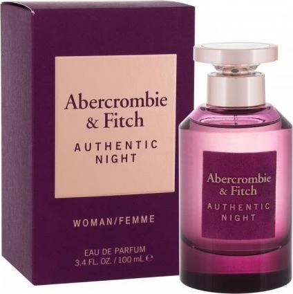 Abercrombie & Fitch Authentic Night Women EDP parfumuotas vanduo moterims, 100 ml