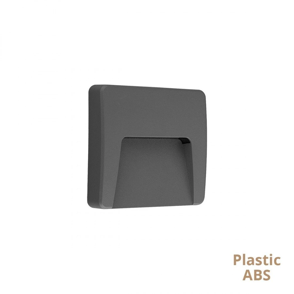 Viokef 3W LED sieninis šviestuvas COP, tamsiai pilkas, 3000K, IP65, 4308900