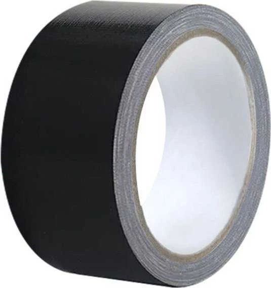 Lean Taśma Patvari, tvirta universali juoda tekstilinė juosta 48 mm / 54 mm