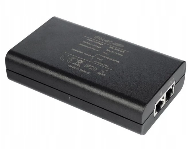 Šakotuvas Atte IPM-90-550 Midspan PoE maitinimo šaltinis, 1 kanalas