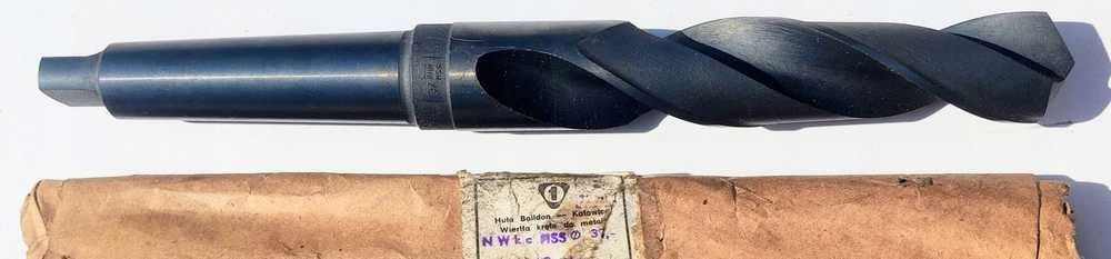 Wiertło Baildon DIN 345 ​​​​RN NWKc 37 mm HSS (F) metalo grąžtas, 344–195 mm (MK4 kotas)