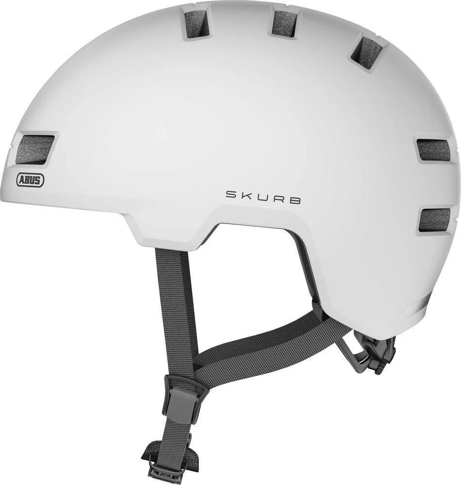 Abus Skurb pearl baltas M 40374 dviračių šalmas