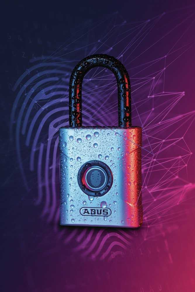 Drėkintuvas ABUS Touch 57/50 Padlock IP66/68 – piršto atspaudas