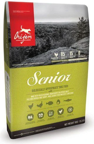 Orijen Senior Dog vištiena, žuvis, kalakutiena 6 kg