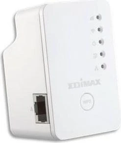 Edimax plėstuvas / prieigos taškas / tiltas EW-7438RPn Mini 802.11n, 2,4 GHz, 300 Mbit/s, 10/100 Mbit/s, Ethernet LAN (RJ-45) jungtys 1, antenos tipas 2x vidinė