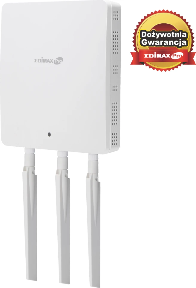 Edimax Wall-Mount Access Point WAP1750 802.11ac, 2.4GHz/5GHz GHz, 450+1300 Mbit/s, 10/100/1000 Mbit/s, Ethernet LAN (RJ-45) jungtys 2, PoE įėjimas/išėjimas, 3x išorinis