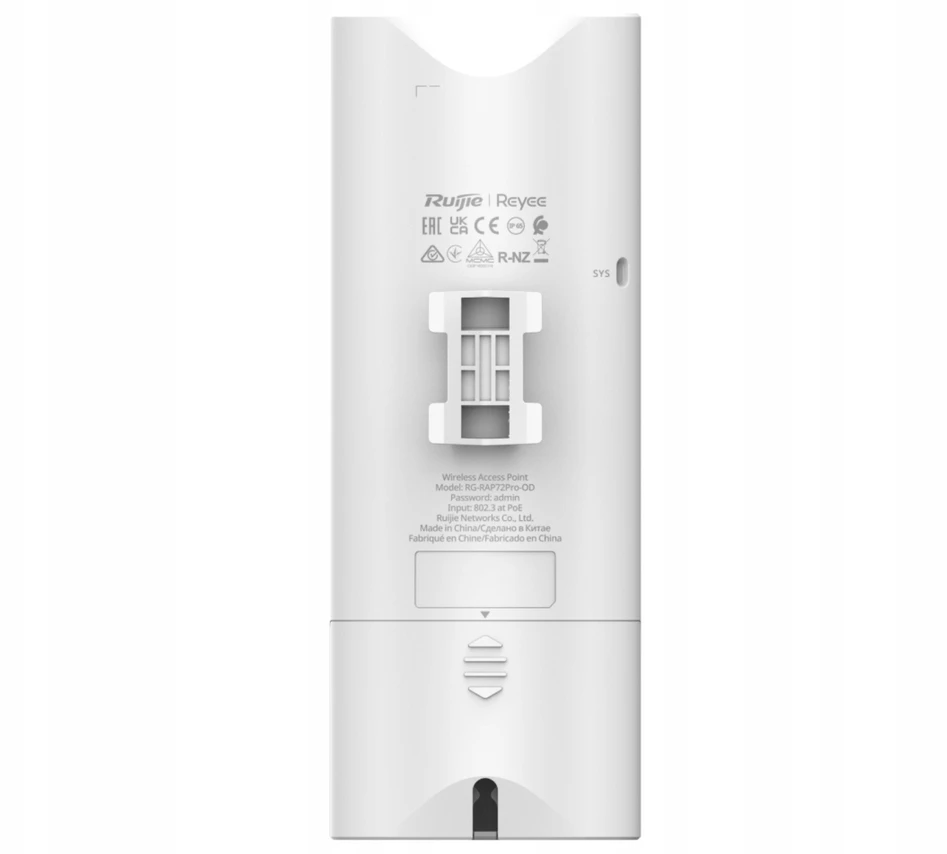 Maršrutizatorius Ruijie PRIEIGOS TAŠKAS RG-RAP72PRO-OD Wi-Fi 7 2.4 GHz, 5 GHz, 688 Mbps + 4323 Mbps REYEE
