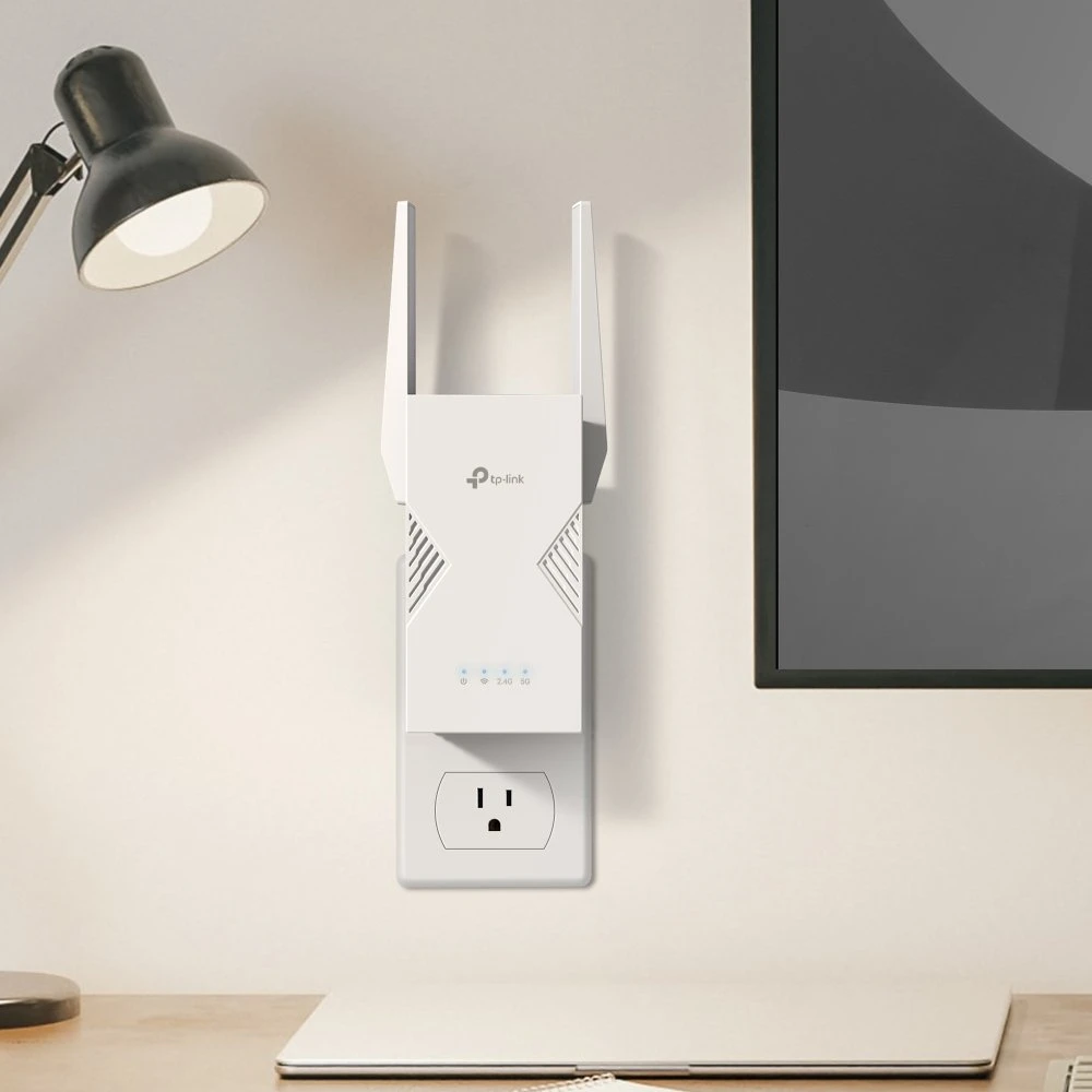 Maršrutizatorius TP-LINK BE3600 dviejų dažnių „Wi-Fi 7“ diapazono ilgintuvas | RE235BE | 802.11ax | 688/2882 Mbit/s | Ethernet LAN (RJ-45) jungtys 1 | MU-MiMO Ne | ne PoE | Antenos tipas Išorinė