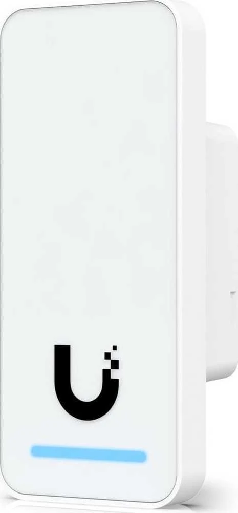 Šakotuvas „Ubiquiti UniFi Access“ antros kartos kompaktiškas vidinis/išorinis skaitytuvas organizacijoms su integruotu pasveikinimo garsiakalbiu ir LED blykste.