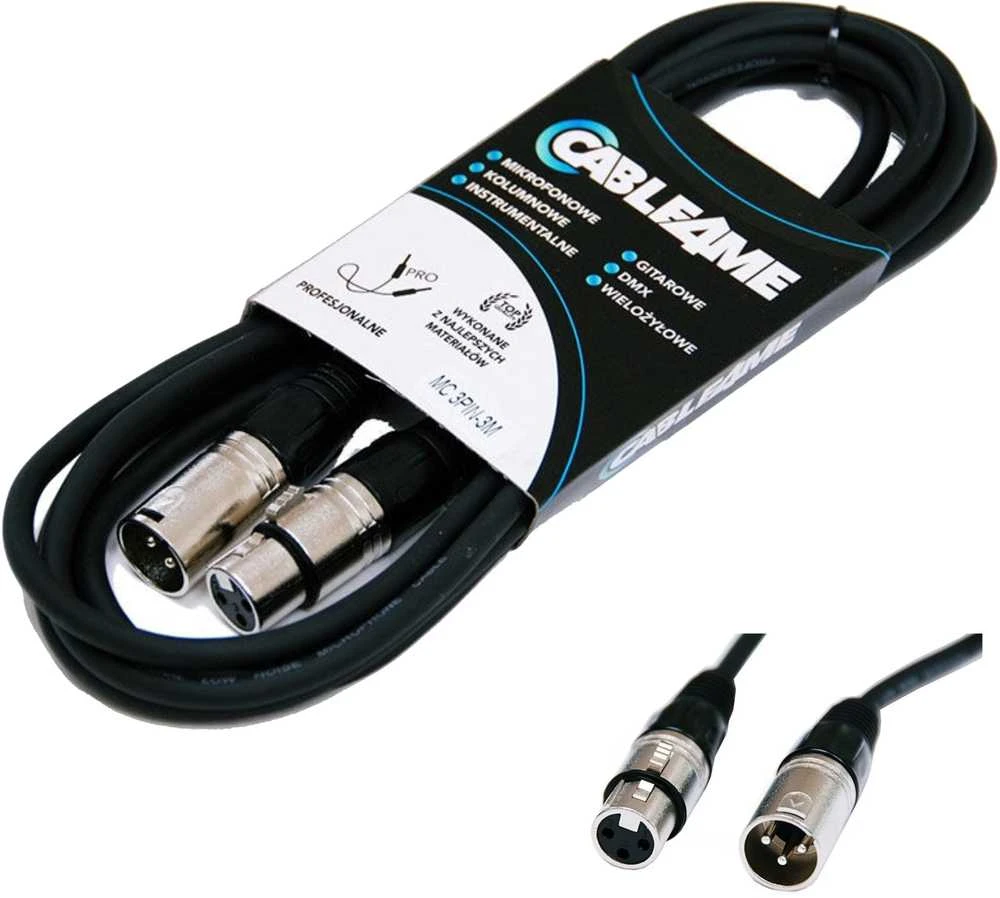 Accu Cable CABLE4ME signalo mikrofono kabelis XLR/XLR 3m