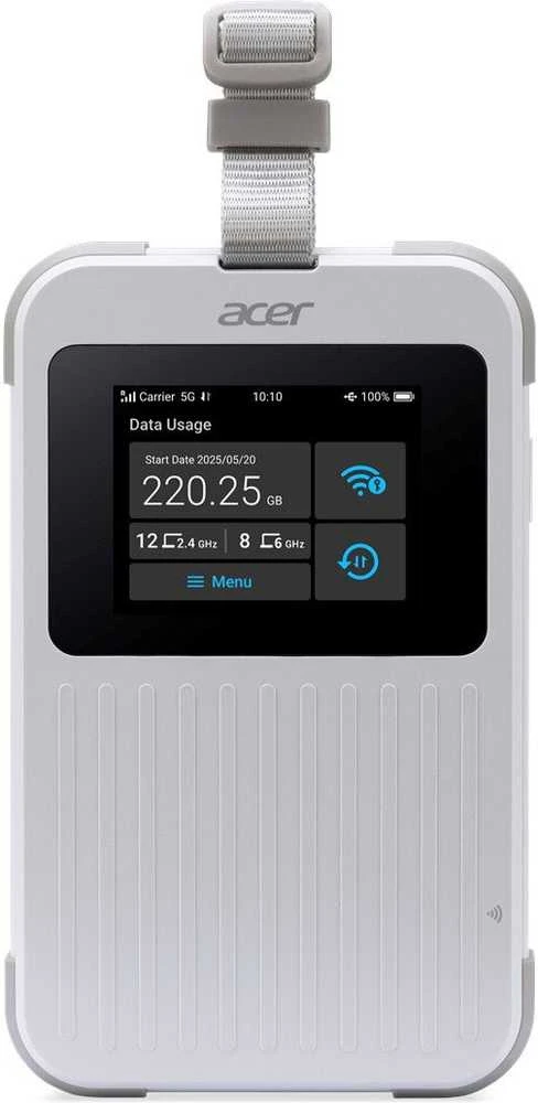 Maršrutizatorius „Acer“ | „Connect M6E Wi-Fi 5G“ mobiliojo ryšio interneto prieigos taškas | FF.G2VTA.001 | 802.11ax | Tinklo ryšio palaikymas: ne | MU-MiMO: ne | 5G