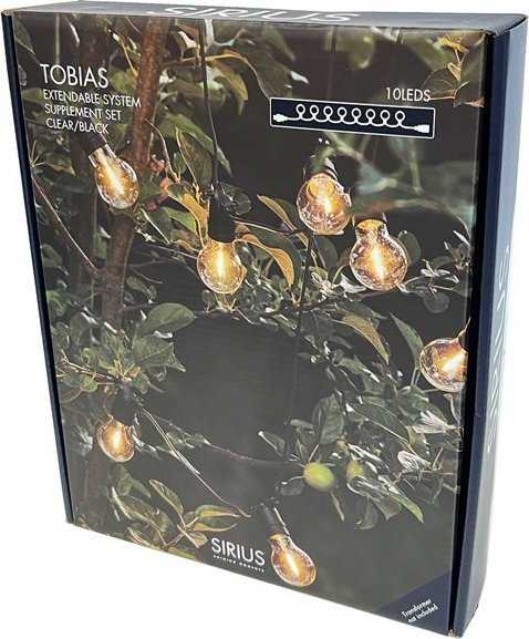 „Sirius Home 69510“, 10 lempų, LED, Lauko, Juoda, Permatoma, 4,5 m, 1 vnt.