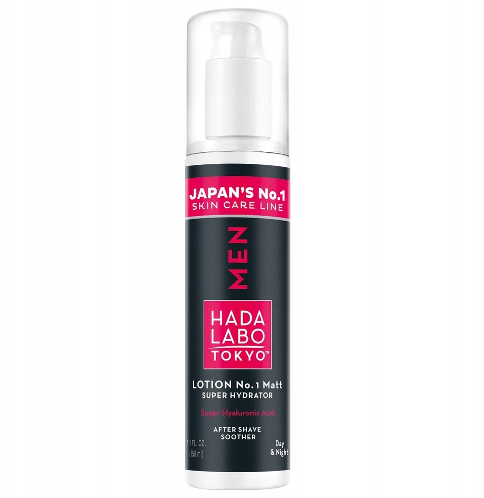 Hada Labo Tokyo Men drėkinamasis losjonas po skutimosi su hialurono rūgštimi, 150 ml