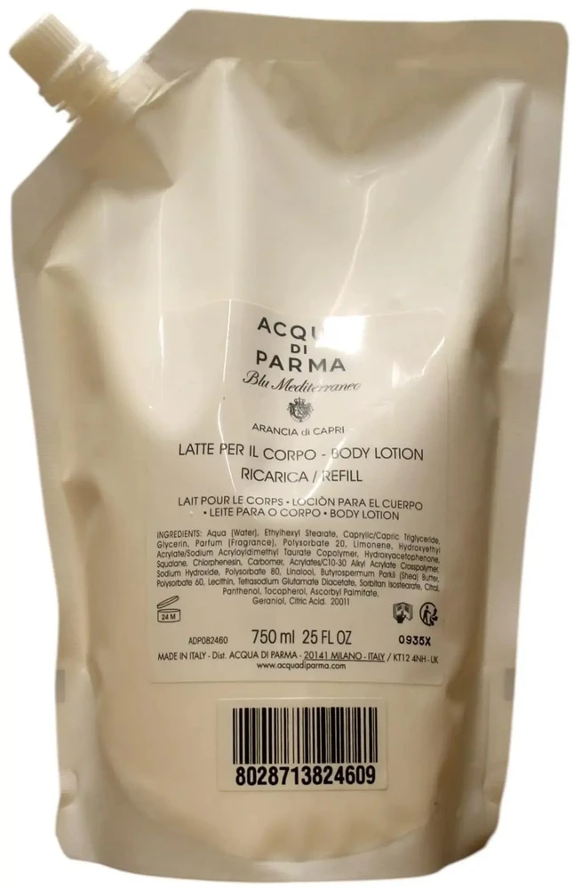 Acqua di Parma Blu Mediterraneo - Arancia di Capri Hydrating Losjonas kūnui Refill, 750 ml