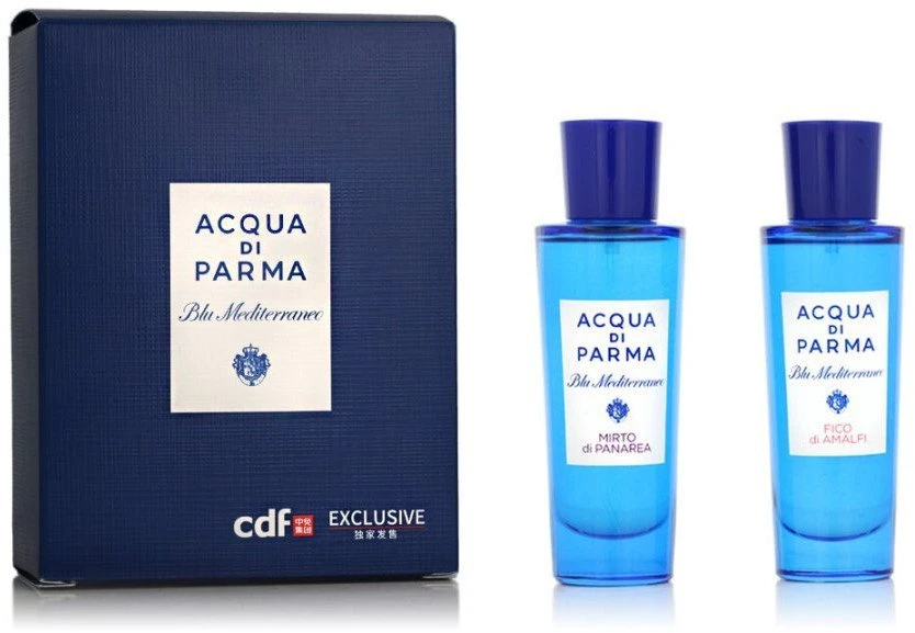 Set Acqua di Parma: Blu Mediterraneo - Fico di Amalfi Eau De Toilette Unisex, 30 ml + Mėlyna Mediterraneo - Mirto di Panarea Eau De Toilette Unisex, 30 ml
