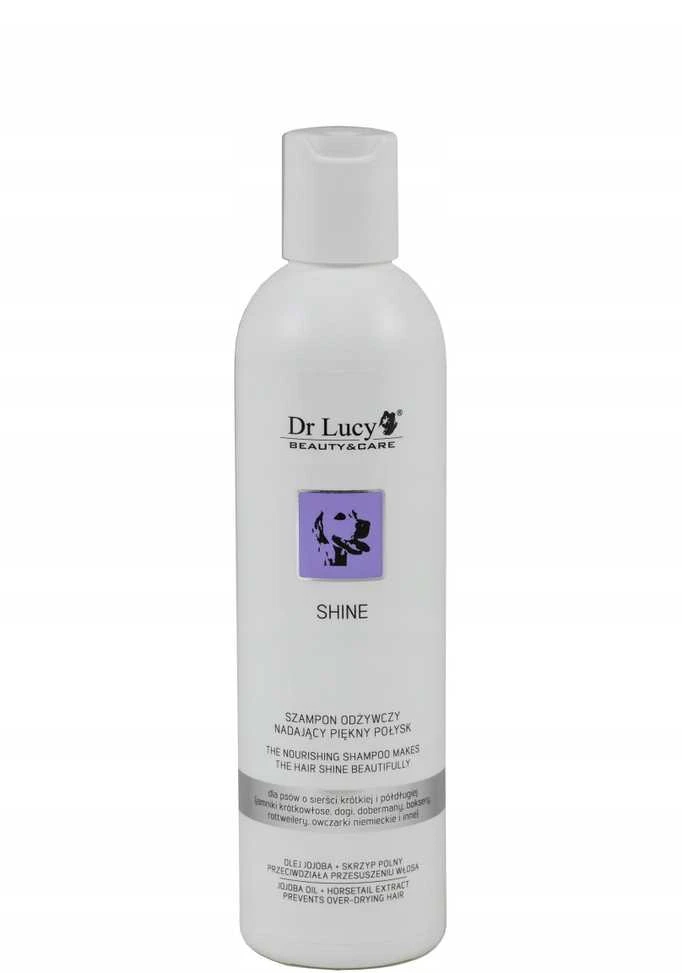 Nezatříděno DR LUCY Shine trumpų plaukų šampūnas šunims - 250 ml