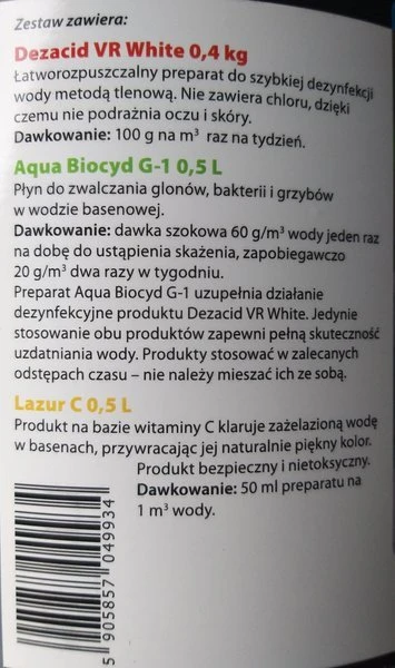 Acrylmed Vanduo care kit - Spa/Sauna/Jacuzzi