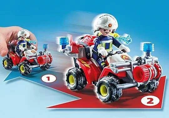 „Playmobil Action Heroes“ 71825 Ugniagesių keturratis veiksme