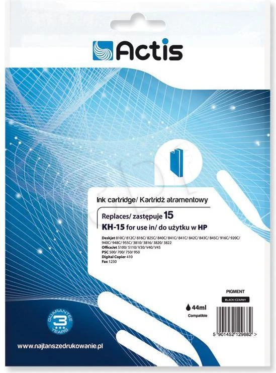 Rašalo Kasetė - Actis Kh-15, Juoda