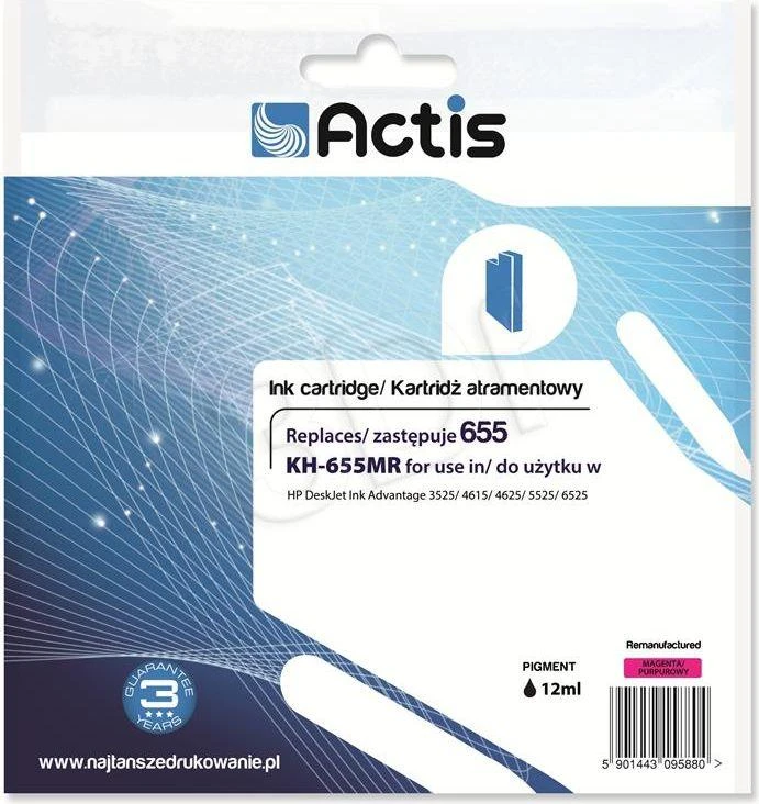 Rašalo Kasetė - Actis KH-655MR Magenta 12ml