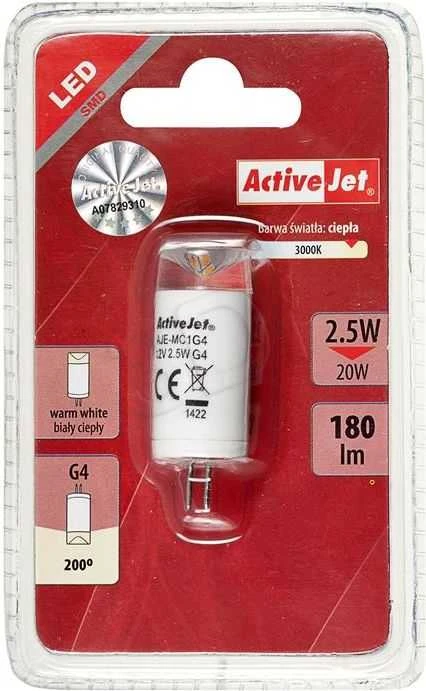 Activejet 4G 2.5W 12V 180lm šilta balta (AJE- MC1G4)