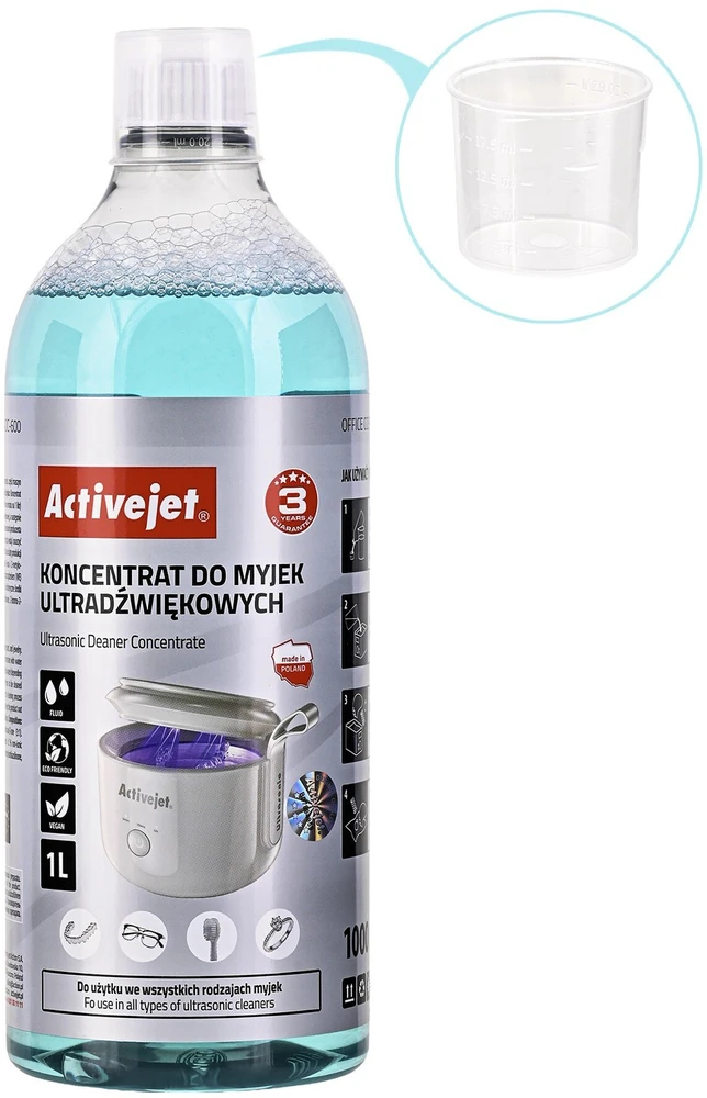 „Activejet AOC-600“ valymo koncentratas UV ultragarsiniams valytuvams AOC-600 1 l