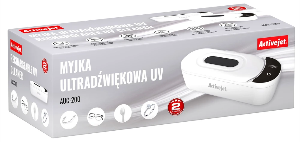 „Activejet AUC-200“ baltas UV ultragarsinis valytuvas
