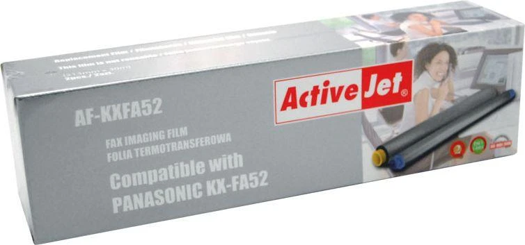 Folijinis rašalas filmas juostelė Activejet AF-KXFA52 (pakeitimas Panasonic KX-FA52, Supreme, juodas)