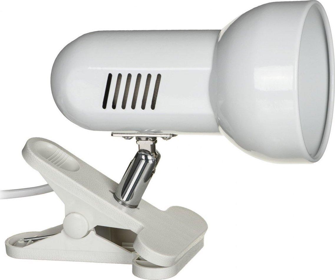 Activejet Clip-on stalinis šviestuvas, baltas, metalinis, E27 sriegis