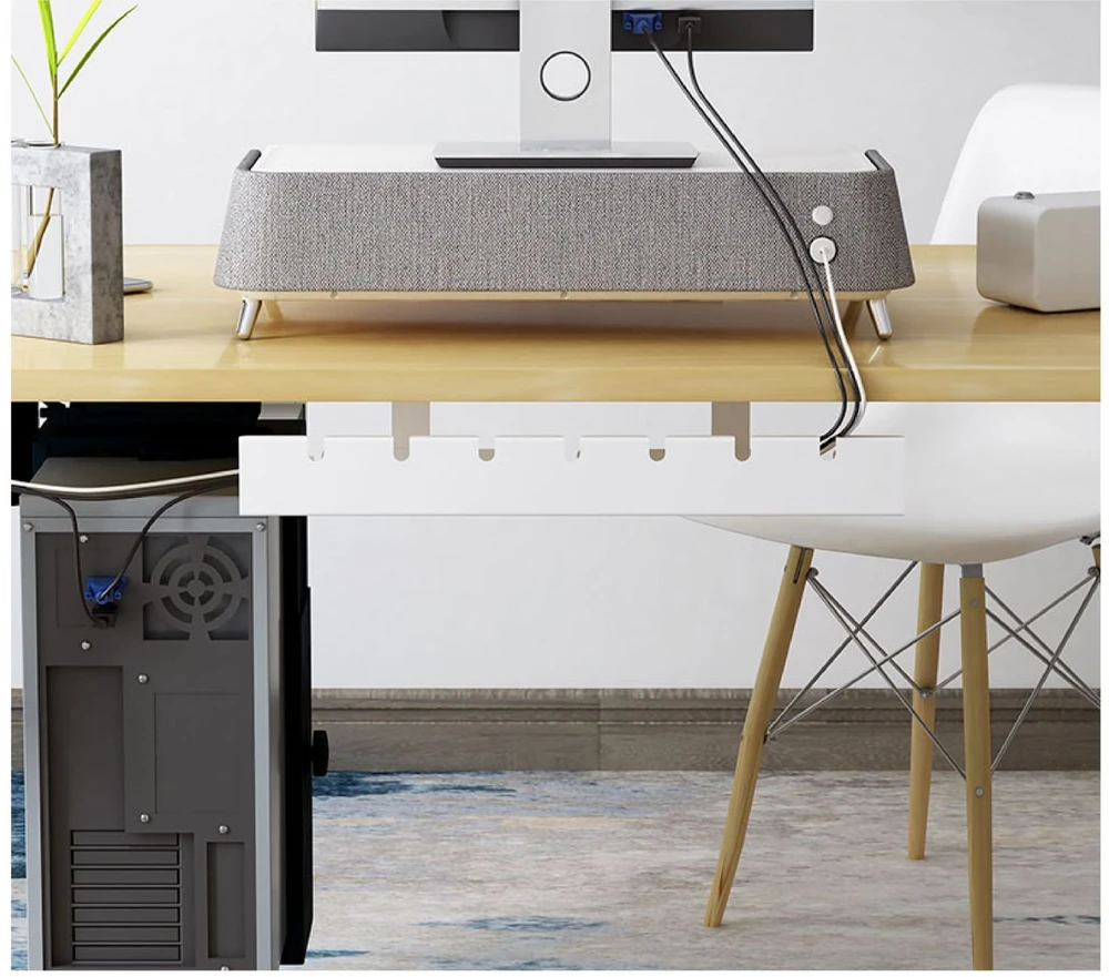 ACTIVEJET desk cable organiser CMP502 baltas