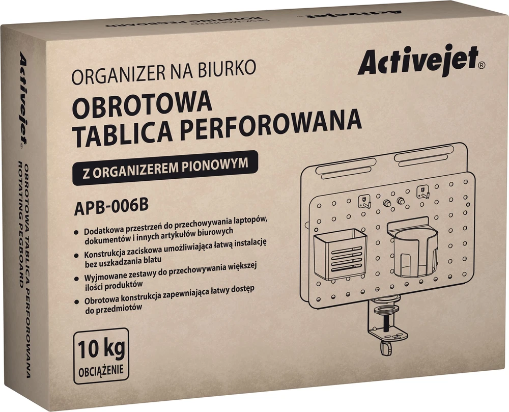 Stalo organizatorius - Activejet APB-006B juodas