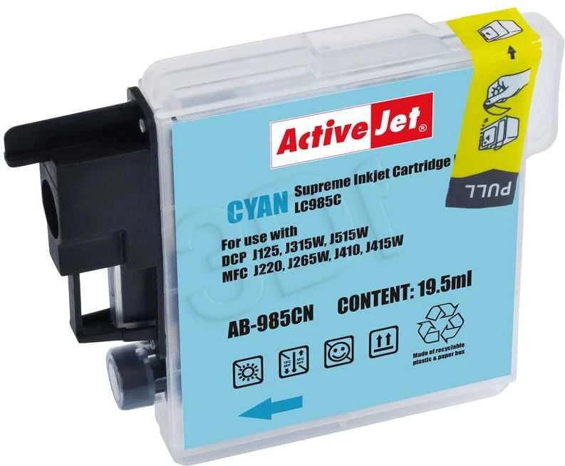 Rašalo Kasetė - Activejet AB-985CN Mėlyna 19,5 ml