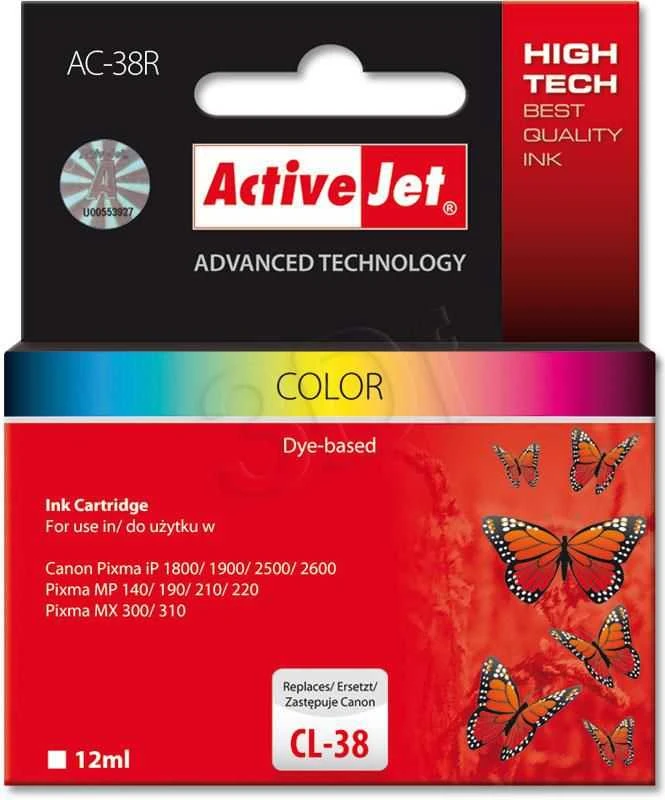 Rašalo Kasetė - Activejet AC-38R 12 ml Spalvota