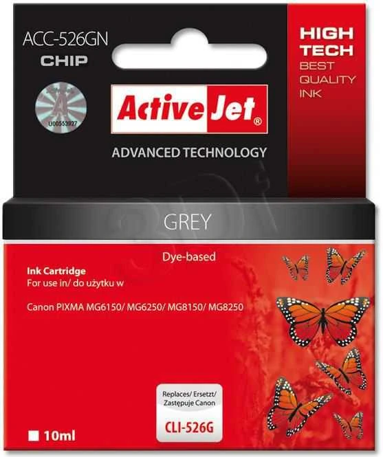 Rašalo Kasetė - Activejet ACC-526GN 10 ml Pilka